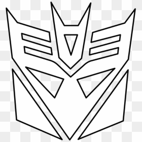 Transformers Logo Coloring Pages, HD Png Download - decepticon symbol png