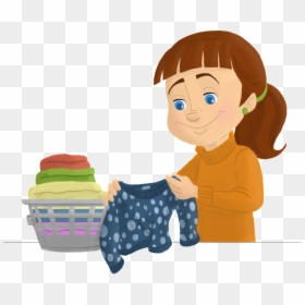 Blanket Clipart Folded Clothes - Fold The Laundry Clipart, HD Png Download - blanket clipart png