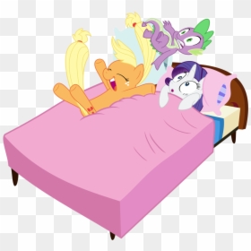 Applejack Bed Happy - Applejack Spike, HD Png Download - blanket clipart png
