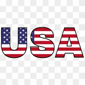 Transparent Usa Flag Clip Art - Us Letters, HD Png Download - usa flag transparent png