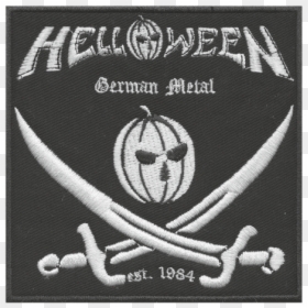 Helloween «pirate Pumpkin» Aufnäher - Pirates Of The Caribbean Black Pearl Logo, HD Png Download - pumpkin png black and white