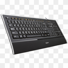 Illuminated Keyboard K740 - Logitech Keyboard Backlit, HD Png Download - keyboard transparent png
