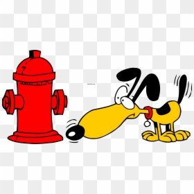 Transparent Dog Sniffing Clipart - Dog Fire Hydrant Cartoon, HD Png Download - hydrant png