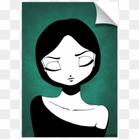 Thinking Girl - Illustration, HD Png Download - woman thinking png
