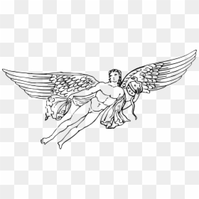 Line Art,head,symmetry - Greek Mythology Cupid Drawing, HD Png Download - greek goddess png