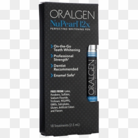Oralgen Nupearl Pro Advanced Teeth Whitening Pen - Eye Shadow, HD Png Download - white pen png