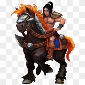 Armoured War Horse - Tibia Fan Art, HD Png Download - horse .png