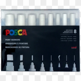 White Paint Marker Posca, HD Png Download - white pen png