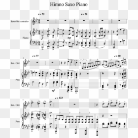 Spring Breeze Piano Sheet, HD Png Download - saxofon png