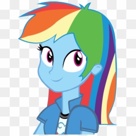 Rainbow Dash Equestria Girls Png Hd - Rainbow Dash, Transparent Png - vector hair png