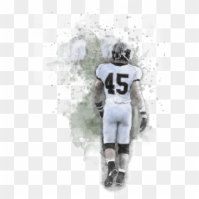 Water Color Of Zach Gordon In High School - Sprint Football, HD Png Download - walking up stairs png