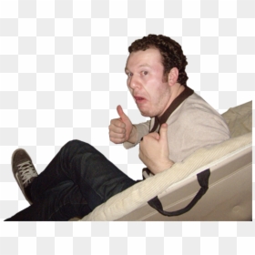 Sitting - Stock Photo Thumbs Up Png, Transparent Png - random guy png