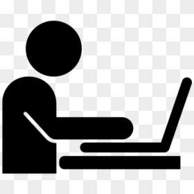 Man With Laptop Icon, HD Png Download - external hard drive png