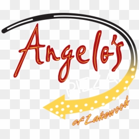 Pizza Clipart Text - Angelo's Pizza Lakewood Logo, HD Png Download - pizza clip art png