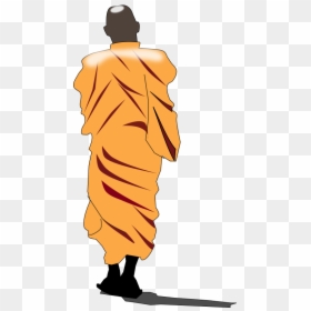 Monk Walking - Monk Png, Transparent Png - people walk png