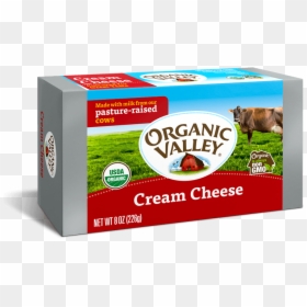 Organic Valley Organic Cream Cheese, HD Png Download - cream cheese png