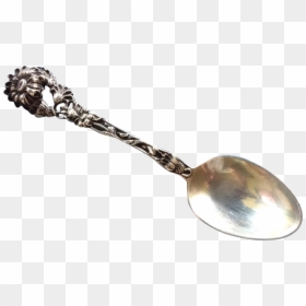 Art Nouveau Daisy Sterling Silver Spoon By Paye And - Spoon, HD Png Download - silver spoon png