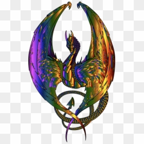 Dragon,fictional Character,window - Fantasy Art Feathered Wyvern, HD Png Download - transparent window png
