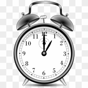Clipartist Clip Art Alarm Clock Alarmclock Black - Alarm Clock Clock Png, Transparent Png - clock png images