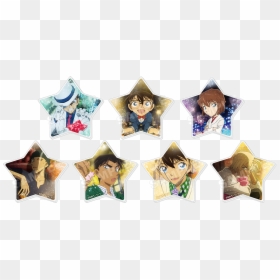 コナン ブラインド 星 型 ラメ アクリル バッジ 星 灰 原 哀, HD Png Download - detective badge png