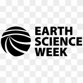 Earth Science Week, HD Png Download - earth black and white png