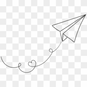Clipart Airplane White Paper - Paper Airplane Transparent Background, HD Png Download - plane png images