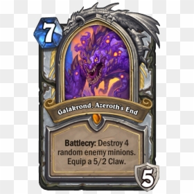 Galakrond Azeroths End Enus - Hearthstone Descent Of Dragons Galakrond, HD Png Download - claw rip png