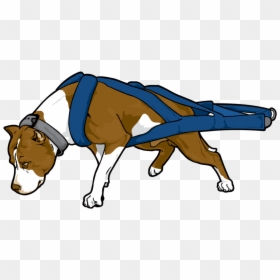 Pitbull Weight Pulling Vector Clipart , Png Download - Weight Pull Dog Vector, Transparent Png - pitbull clipart png