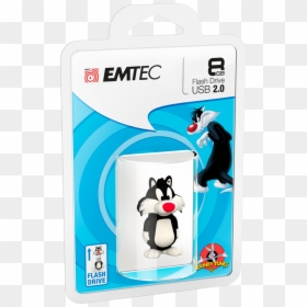 Tweety & Sylvester, Sylvester Cardboard 8gb - Looney Tunes Flash Drives, HD Png Download - sylvester png