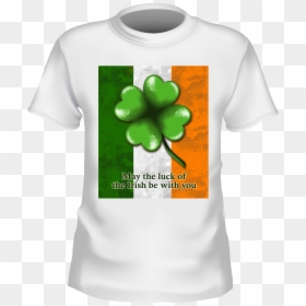 T-shirt, HD Png Download - white shamrock png