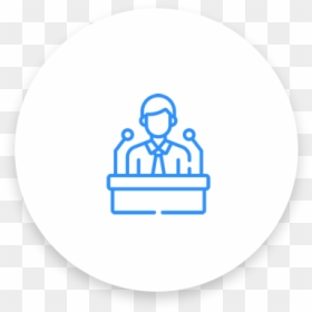 Emblem, HD Png Download - speaker podium png