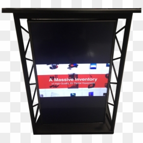 Black Truss Podium For Rent - Table, HD Png Download - speaker podium png