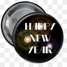New Year Pin Backed Button - Circle, HD Png Download - price button png