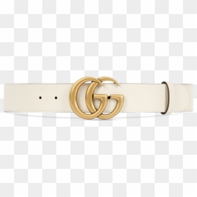 White Gucci Belt Womens, HD Png Download - leather belt png
