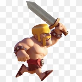 Cartoon, HD Png Download - clash of clans barbarian png