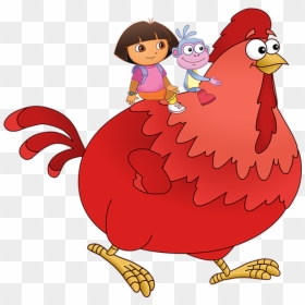 Red Chicken Png - Dora And Big Red Chicken, Transparent Png - chicken png image
