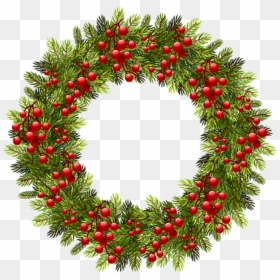 Tube Noël, Couronne Png - Christmas Holly Wreath Png, Transparent Png - christmas wreath.png