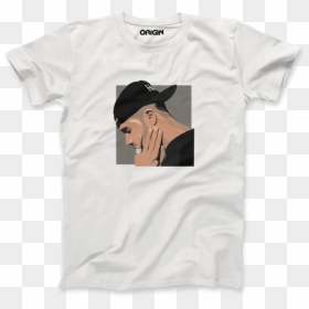 Drake White T-shirt - Drake T Shirt, HD Png Download - grey tshirt png