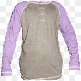 Export Quality Grey Tshirt Purple Full Sleeves - Long-sleeved T-shirt, HD Png Download - grey tshirt png