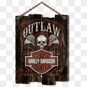 Outlaw Harley Davidson Sign, HD Png Download - hanging chain png