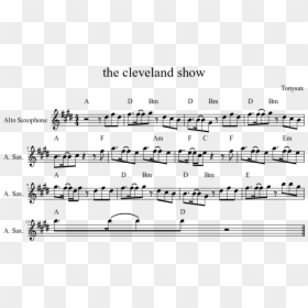 Doctor Who Theme Flute Sheet Music, HD Png Download - cleveland brown png