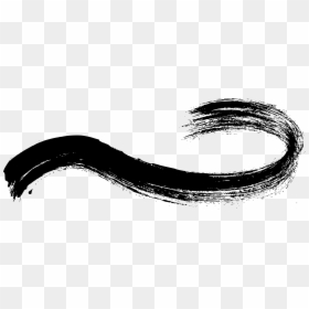 Curved Brush Stroke Png, Transparent Png - curved ribbon png