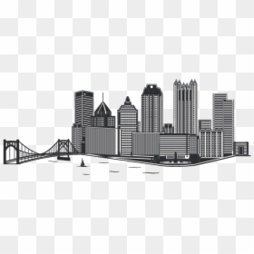 Pittsburgh Clipart Vector - Sign Pittsburgh Cookie Table Tradition, HD Png Download - skyline vector png