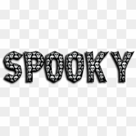 #sticker #text #spooky #skeleton #halloween #mycreation - Illustration, HD Png Download - halloween text png