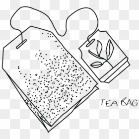 #teabag #outlinesart - Tea Bag Line Drawing, HD Png Download - teabag png