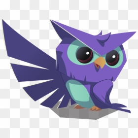 Thumb Image - Purple And Blue Owl, HD Png Download - owl png images