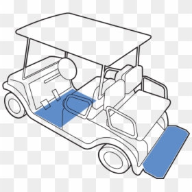 Golf-cart - Model Car, HD Png Download - cart.png
