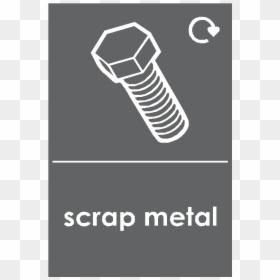 Scrap Metal Waste Recycling Sticker - Metal Recycling Sign, HD Png Download - scrap metal png