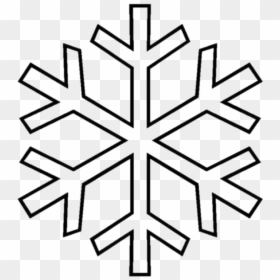 Flocon De Neige Dessin, HD Png Download - simple snowflake png