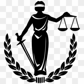 Lady Measuring Scales Clip - Deusa Da Justiça Logo, HD Png Download - justice scales png